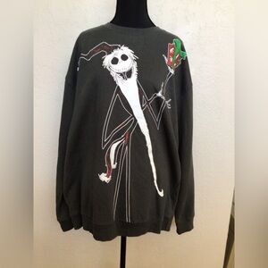 Disney Men's Crewneck Sweater - Black with Graphic Design